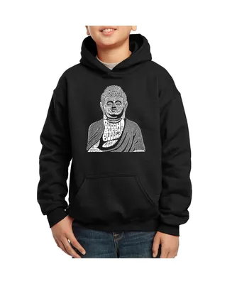 Boy's Word Art Hooded Sweatshirt - Buddha
