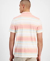 Sun + Stone Men's Baja Striped Short Sleeve Polo Shirt, Created for Macy's