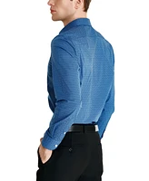 Tallia Men's Slim-Fit Geo-Link Dress Shirt