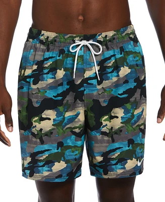 Nike Men's Midnight Camouflage Volley 7" Swim Trunks