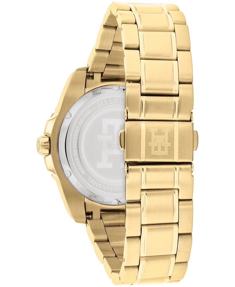 Tommy Hilfiger Men's Quartz Gold-Tone Stainless Steel Watch 44mm