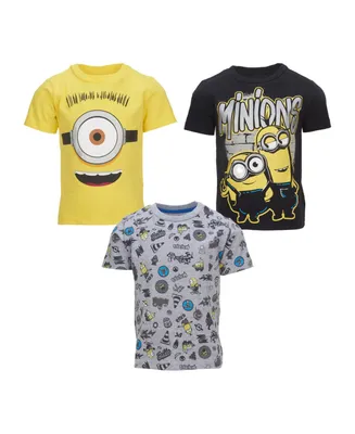 Despicable Me Minions 3 Pack Graphic T-Shirts Toddler|Child Boys