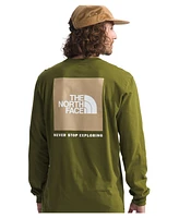 The North Face Men's Box Nse Standard-Fit Logo Graphic Long-Sleeve T-Shirt