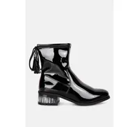 cheer leader tassels detail ankle boots