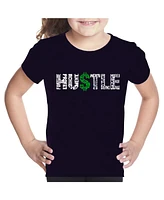 Girl's Word Art T-shirt - Hustle