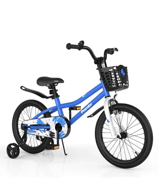 Sugift 18 Feet Kid's Bike with Removable Training Wheels