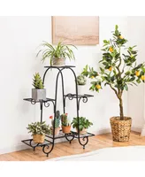 6-Tier Plant Stand with Adjustable Foot Pads