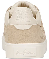 Sam Edelman Women's Elcie Lace-Up Raffia Court Sneakers