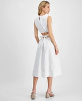 Rachel Roy Women's Mila Scoop-Neck Midi Cutout Dress