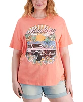 Love Tribe Plus Short-Sleeve Mustang Graphic T-Shirt