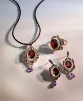 Le Vian Crazy Collection Garnet (5-1/3 ct. t.w) and Multi-Stone (1-3/4) Pendant in 14k Rose Gold