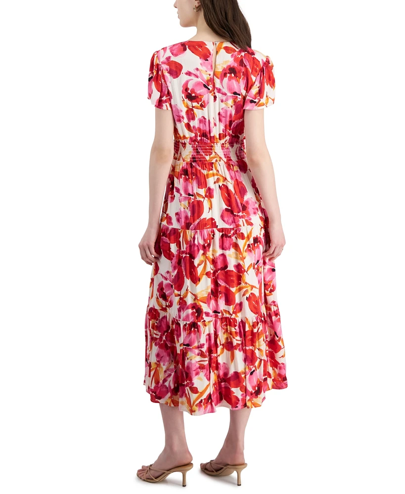 Tinsel Petite Paisley-Print Long-Sleeve Maxi Dress