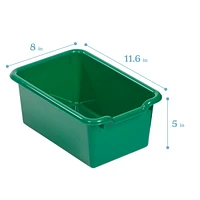 ECR4Kids Scoop Front Storage Bin, Yellow, 5-Piece