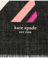 kate spade new york Women's Acrobat Plaid Wool Square