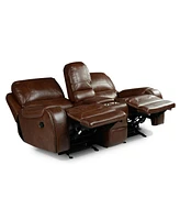 Keily 78" Manual Glider Recliner Loveseat - Brown