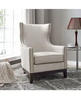 Roswell 29" Linen Accent Chair