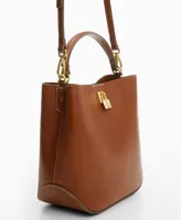Mango Women's Padlock Detail Shopper Bag