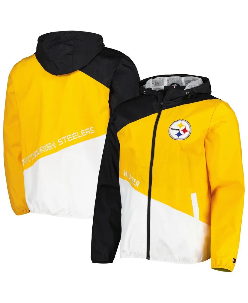 Men's Tommy Hilfiger Black, Gold Pittsburgh Steelers Bill Full-Zip Jacket