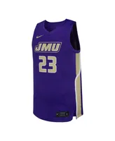 Men's Nike #23 Purple James Madison Dukes Replica Basketball Jersey