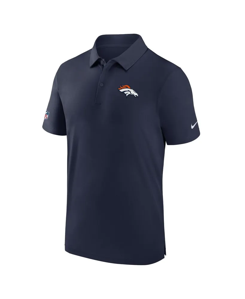 Men's Nike Navy Denver Broncos Sideline Coaches Dri-fit Polo Shirt