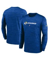 Men's Nike Royal Los Angeles Rams Sideline Team Velocity Performance Long Sleeve T-shirt