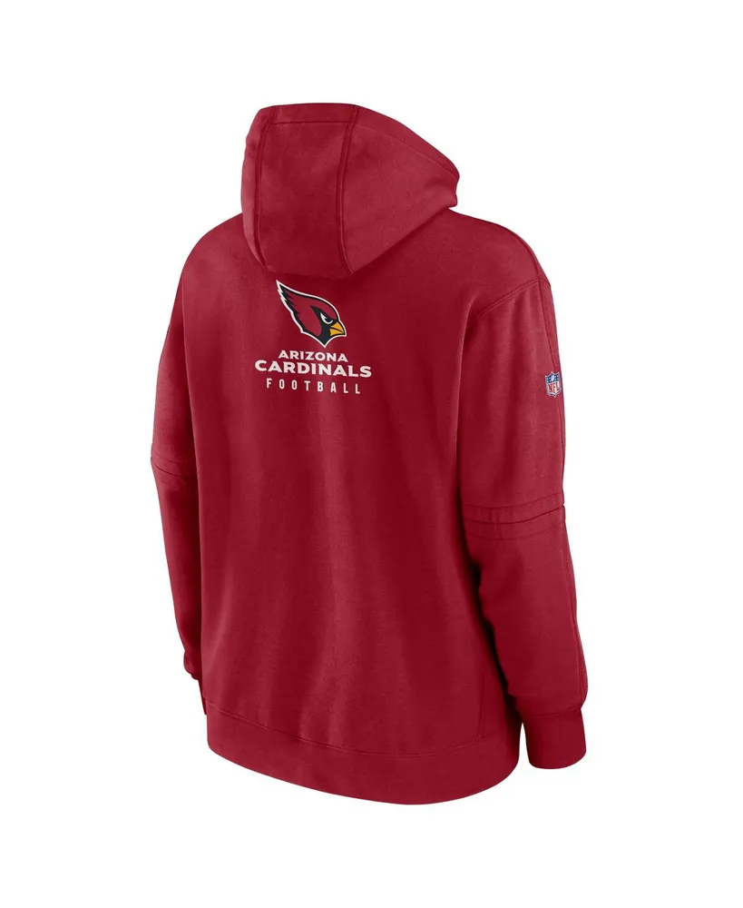 Men's Nike Cardinal Arizona Cardinals Sideline Club Fleece Pullover Hoodie