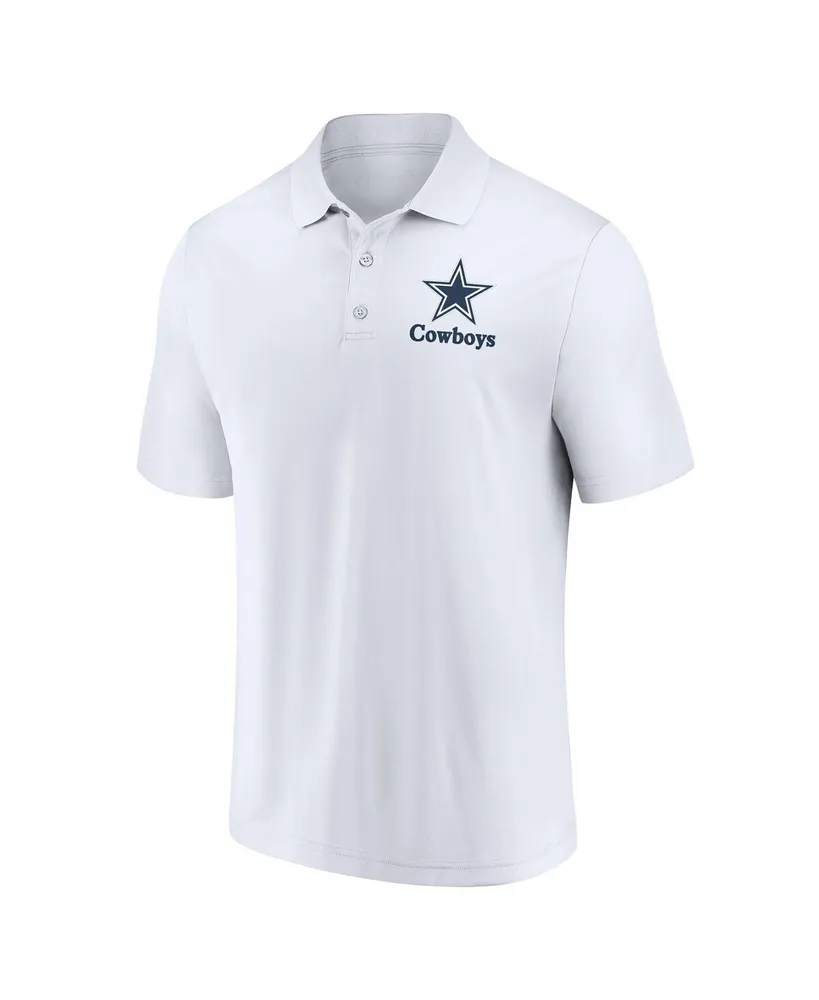 Men's Fanatics White, Navy Dallas Cowboys Throwback Polo Shirt Combo Set