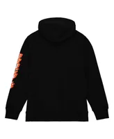 Men's Mitchell & Ness Black Cincinnati Bengals Gridiron Classics Big Face 7.0 Pullover Hoodie