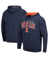 Men's Colosseum Navy Illinois Fighting Illini Resistance Pullover Hoodie