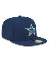 Men's New Era Navy Dallas Cowboys Logo 59FIFTY Fitted Hat