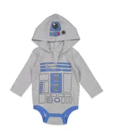 Star Wars Darth Vader R2-D2 Chewbacca Boys 3 Pack Bodysuits Infant