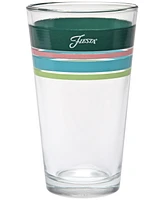 Fiesta Tropical Edgeline 16-Ounce Tapered Cooler Glass, Set of 4