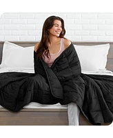 Bare Home Weighted Blanket, 25lbs (80" x 87") - Minky