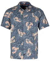 Salt Life Men's Rock Lobster Graphic Print Short-Sleeve Button-Up Shirt
