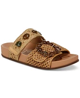 Sam Edelman Women's Regan Embellished Woven Footbed Sandals