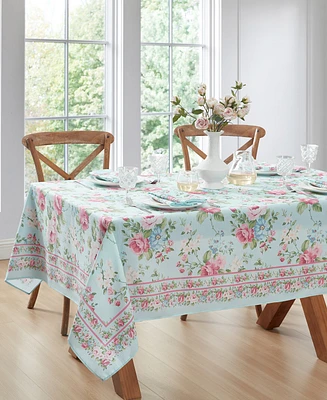 Vintage-Like Floral Garden Tablecloth