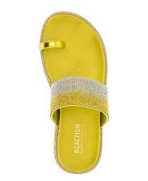 Kenneth Cole Reaction Women's Sage Jewel Toe Ring Footbed Flat Sandals