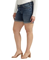 Silver Jeans Co. Plus Boyfriend Mid Rise Shorts