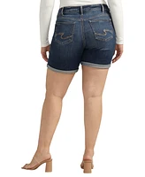 Silver Jeans Co. Plus Boyfriend Mid Rise Shorts