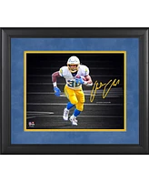 Austin Ekeler Los Angeles Chargers Framed 11" x 14" Spotlight Photograph - Facsimile Signature