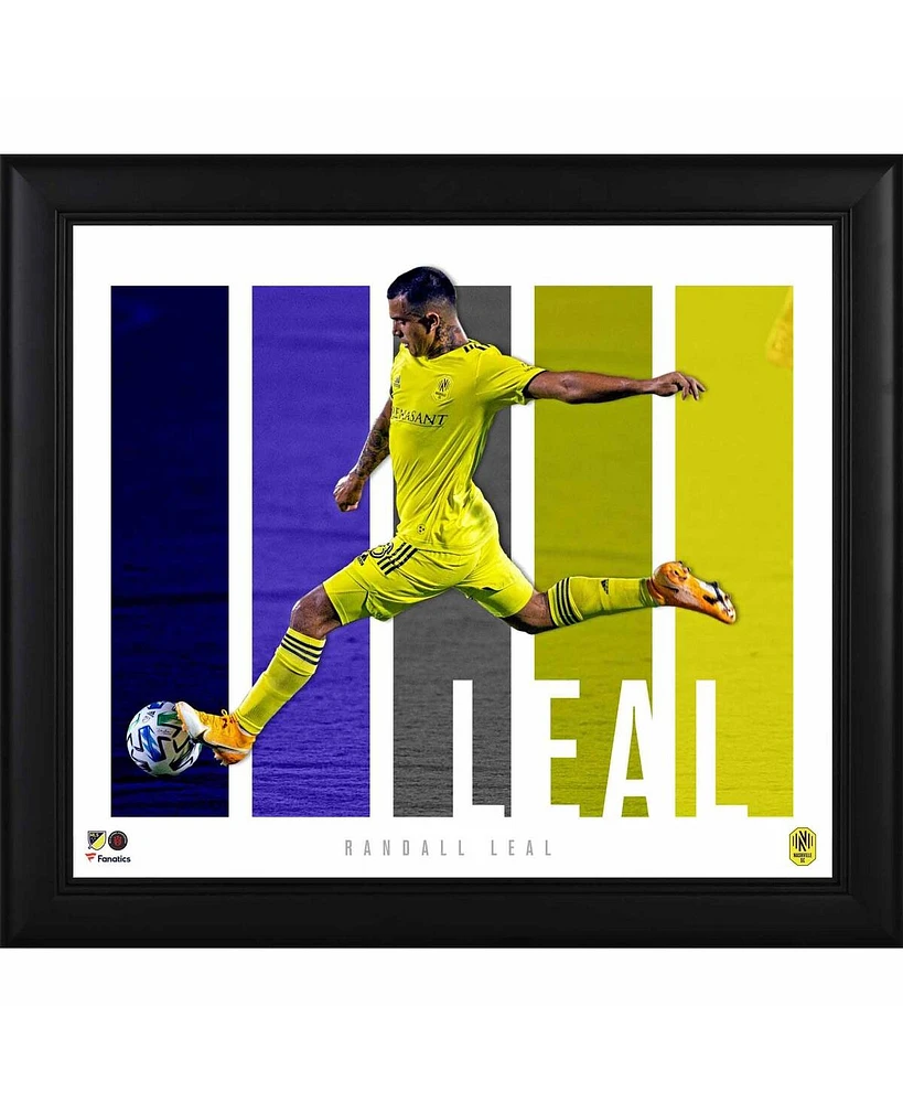 Randall Leal Nashville Sc Framed 15" x 17" Player Panel Collage