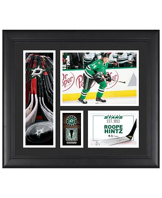 Roope Hintz Dallas Stars Framed 15" x 17" Player Collage with a Piece of Game-Used Puck