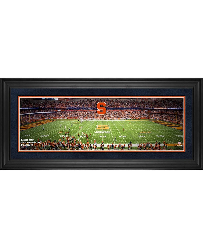 Syracuse Orange Framed 10" x 30" Carrier Dome Panoramic Photograph