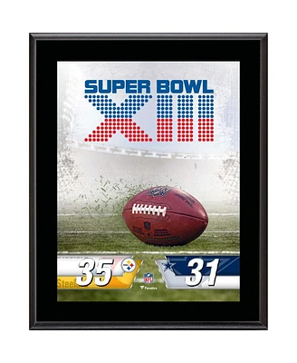 Pittsburgh Steelers vs. Dallas Cowboys Super Bowl Xiii 10.5" x 13" Sublimated Plaque
