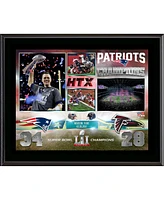 New England Patriots 10.5" x 13" Super Bowl Li Champions Sublimated Plaque