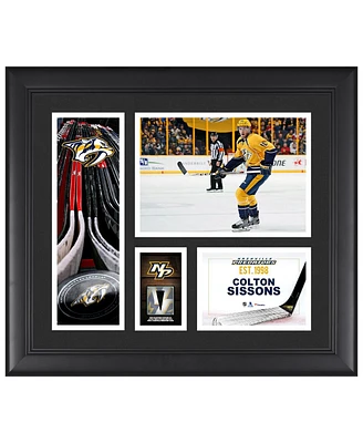 Colton Sissons Nashville Predators Framed 15" x 17" Player Collage with a Piece of Game-Used Puck