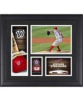 Stephen Strasburg Washington Nationals Framed 15" x 17" Player Collage with a Piece of Game-Used Ball