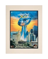 1980 Steelers vs Rams 10.5" x 14" Matted Super Bowl Xiv Program