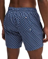 Boss by Hugo Men's Micro-Print Quick-Drying Swim Shorts