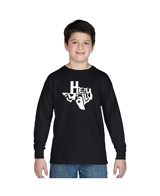 Boy's Word Art Long Sleeve - Hey Yall